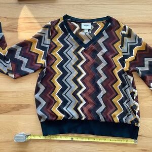 Missoni zig zag print sheer top